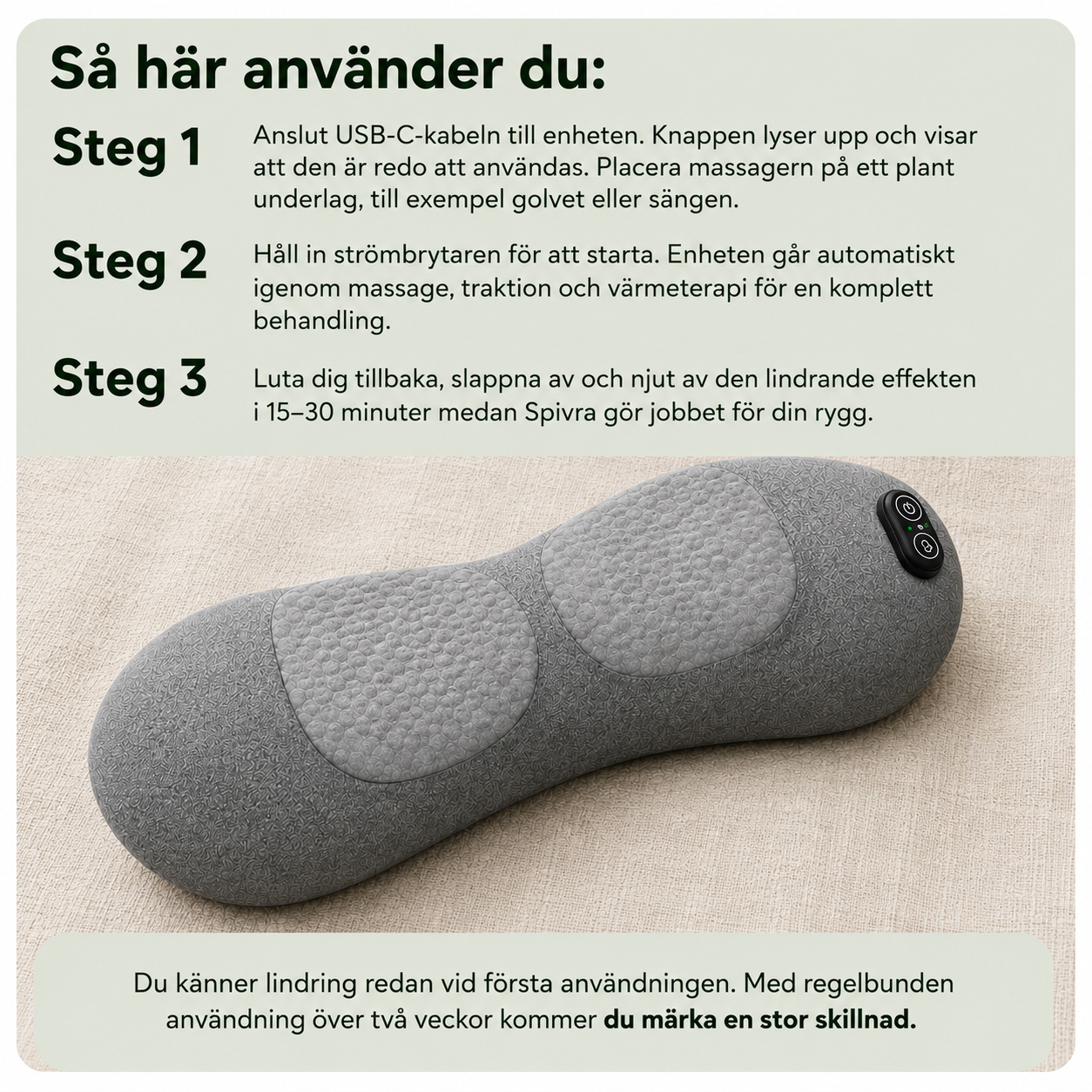 Spivra™⎜Mot ryggont & spänningar